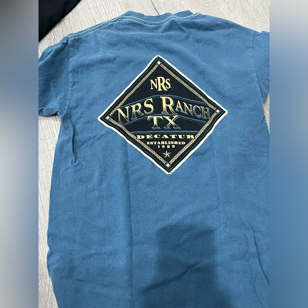 NRS National Ropers Supply, Decatur, Texas. Size small shirt.